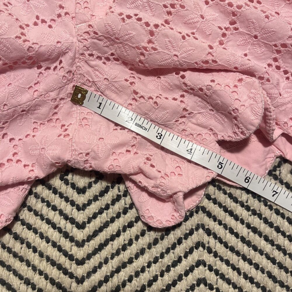 LILLY PULITZER BUTTERCUP Cabana Pink Charleston Eyelet Scallop Hem Shorts - Picture 8 of 8